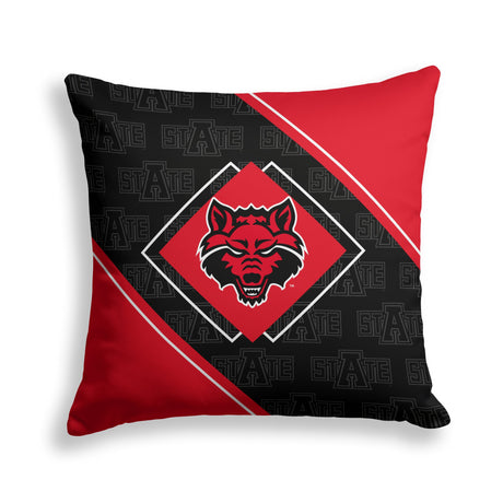 Pixsona Arkansas State Red Wolves Boxed Throw Pillow