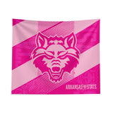 Pixsona Arkansas State Red Wolves Pink Motion Tapestry