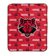 Pixsona Arkansas State Red Wolves Repeat Pixel Fleece Blanket