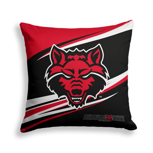 Pixsona Arkansas State Red Wolves Velocity Throw Pillow