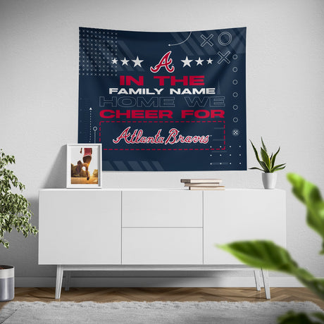 Pixsona Atlanta Braves Cheer Tapestry | Personalized | Custom
