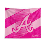 Pixsona Atlanta Braves Pink Motion Tapestry