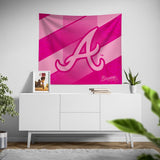 Pixsona Atlanta Braves Pink Motion Tapestry