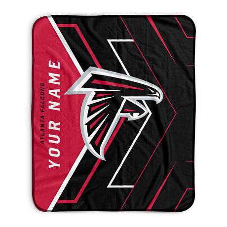 Pixsona Atlanta Falcons Glow Pixel Fleece Blanket | Personalized | Custom