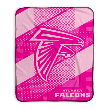 Pixsona Atlanta Falcons Pink Motion Pixel Fleece Blanket