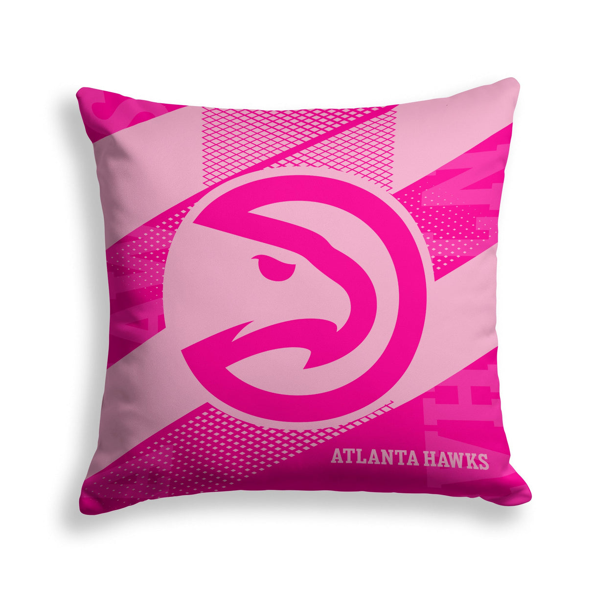 Pixsona Atlanta Hawks Pink Motion Throw Pillow