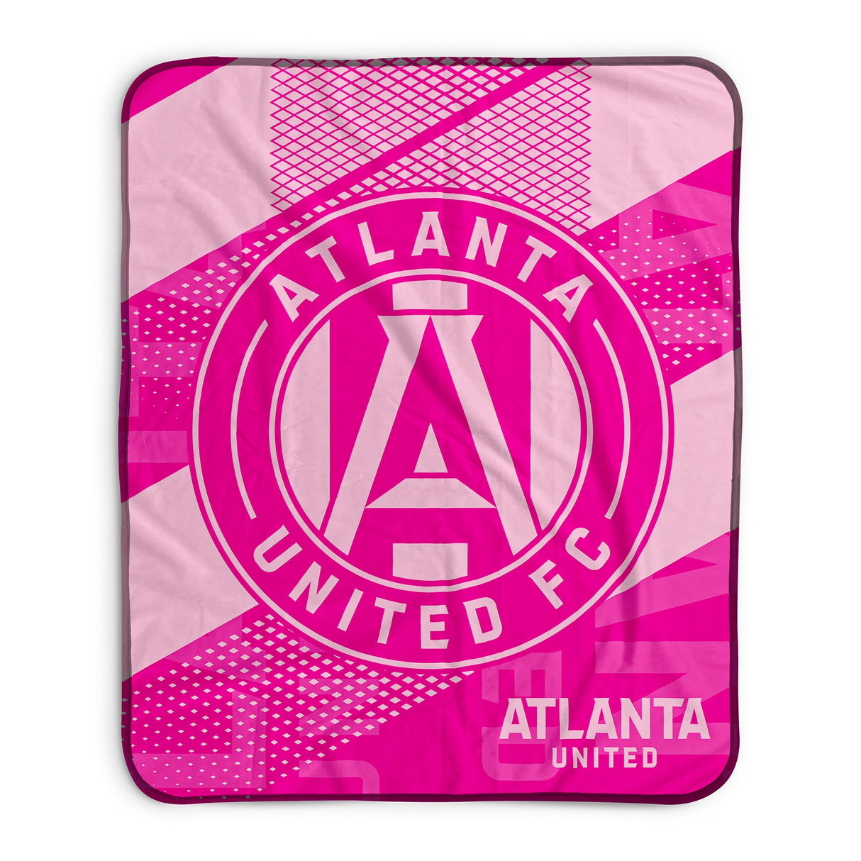 Pixsona Atlanta United FC Pink Motion Pixel Fleece Blanket