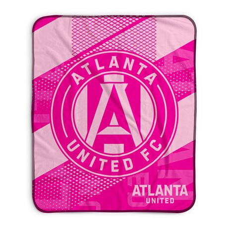 Pixsona Atlanta United FC Pink Motion Pixel Fleece Blanket