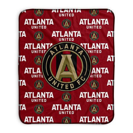 Pixsona Atlanta United FC Repeat Pixel Fleece Blanket