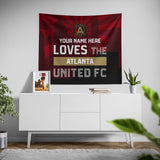 Pixsona Atlanta United Skyline Tapestry | Personalized | Custom