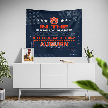 Pixsona Auburn Tigers Cheer Tapestry | Personalized | Custom