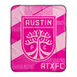 Pixsona Austin FC Pink Motion Pixel Fleece Blanket