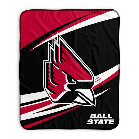 Pixsona Ball State Cardinals Velocity Pixel Fleece Blanket