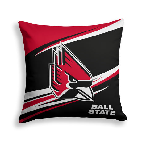 Pixsona Ball State Cardinals Velocity Throw Pillow