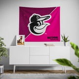 Pixsona Baltimore Orioles Pink Implosion Tapestry | Personalized | Custom