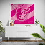 Pixsona Baltimore Orioles Pink Motion Tapestry