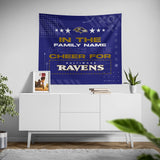 Pixsona Baltimore Ravens Cheer Tapestry | Personalized | Custom