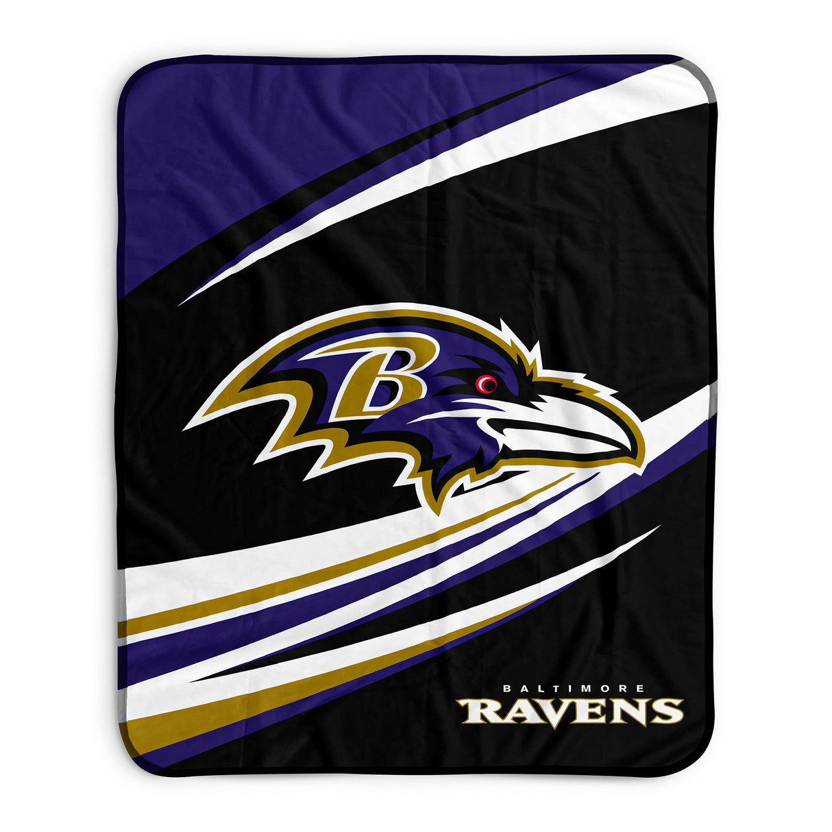 Pixsona Baltimore Ravens Velocity Pixel Fleece Blanket