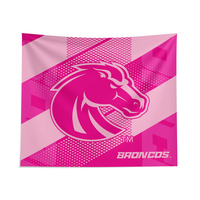 Pixsona Boise State Broncos Pink Motion Tapestry