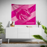 Pixsona Boise State Broncos Pink Motion Tapestry