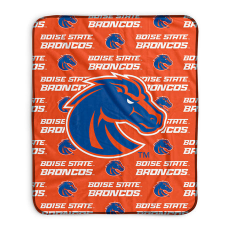 Pixsona Boise State Broncos Repeat Pixel Fleece Blanket