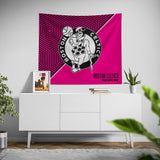 Pixsona Boston Celtics Pink Implosion Tapestry | Personalized | Custom