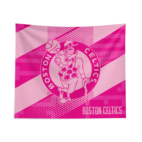 Pixsona Boston Celtics Pink Motion Tapestry