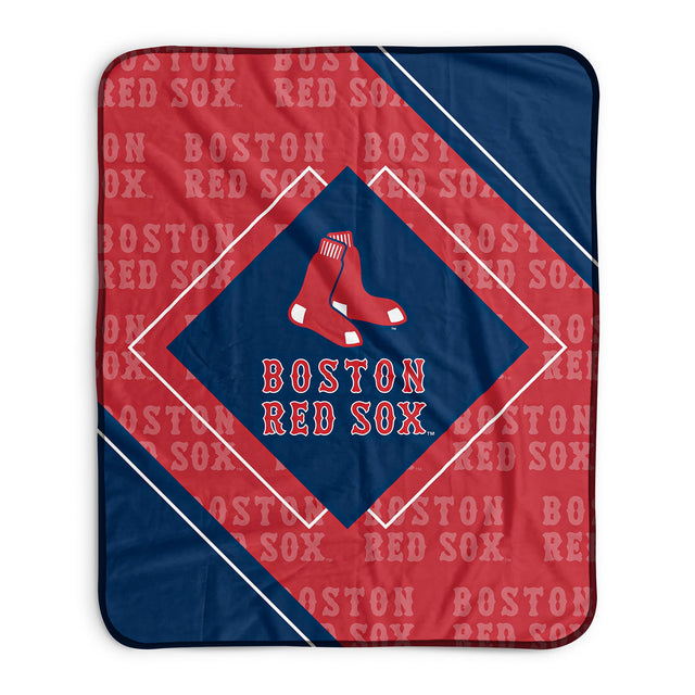 Pixsona Boston Red Sox Boxed Pixel Fleece Blanket