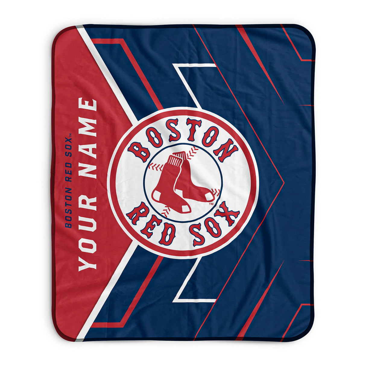 Pixsona Boston Red Sox Glow Pixel Fleece Blanket | Personalized | Custom