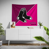 Pixsona Boston Red Sox Pink Implosion Tapestry | Personalized | Custom