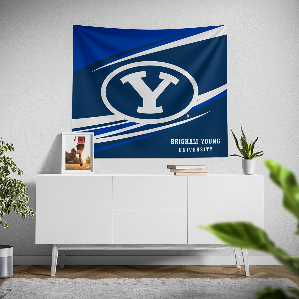 Pixsona Brigham Young Cougars Velocity Tapestry