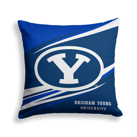 Pixsona Brigham Young Cougars Velocity Throw Pillow