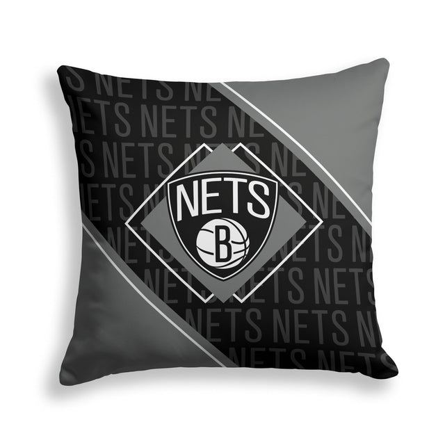 Pixsona Brooklyn Nets Boxed Throw Pillow