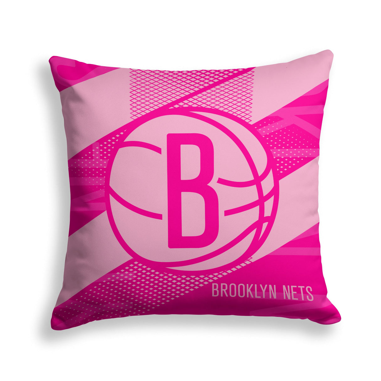 Pixsona Brooklyn Nets Pink Motion Throw Pillow