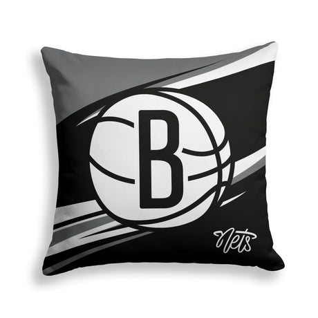 Pixsona Brooklyn Nets Velocity Throw Pillow