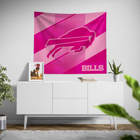 Pixsona Buffalo Bills Pink Motion Tapestry