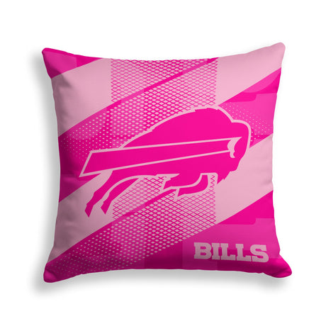 Pixsona Buffalo Bills Pink Motion Throw Pillow