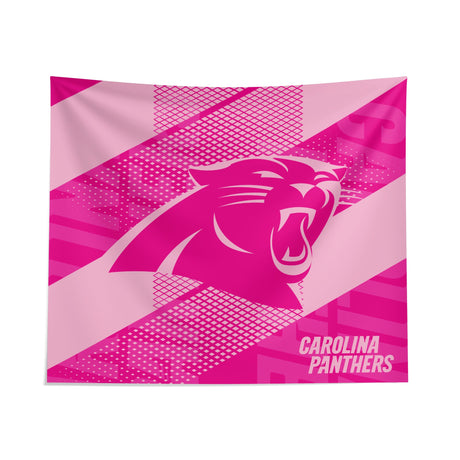 Pixsona Carolina Panthers Pink Motion Tapestry