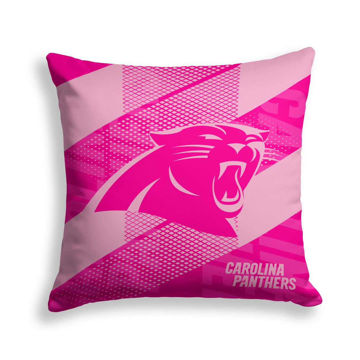 Pixsona Carolina Panthers Pink Motion Throw Pillow