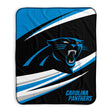 Pixsona Carolina Panthers Velocity Pixel Fleece Blanket