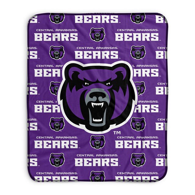 Pixsona Central Arkansas Bears Repeat Pixel Fleece Blanket