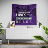 Pixsona Central Arkansas Bears Skyline Tapestry | Personalized | Custom