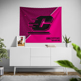 Pixsona Central Michigan Chippewas Pink Implosion Tapestry | Personalized | Custom