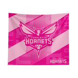 Pixsona Charlotte Hornets Pink Motion Tapestry