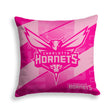 Pixsona Charlotte Hornets Pink Motion Throw Pillow