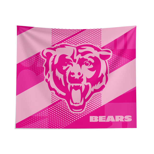 Pixsona Chicago Bears Pink Motion Tapestry