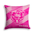 Pixsona Chicago Bears Pink Motion Throw Pillow