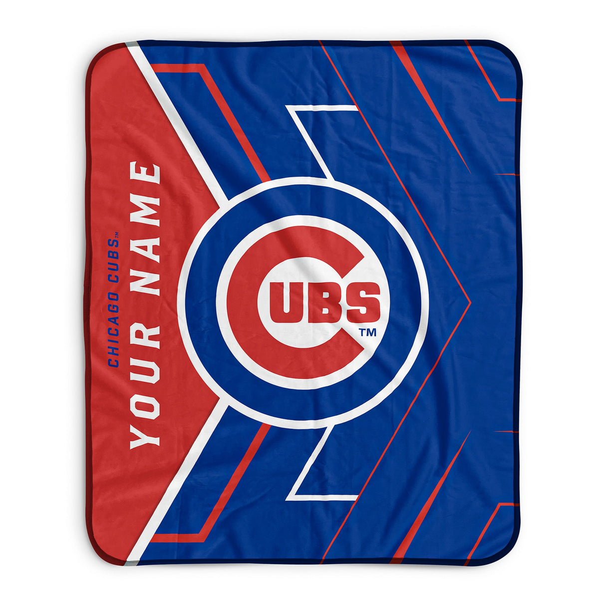 Pixsona Chicago Cubs Glow Pixel Fleece Blanket | Personalized | Custom