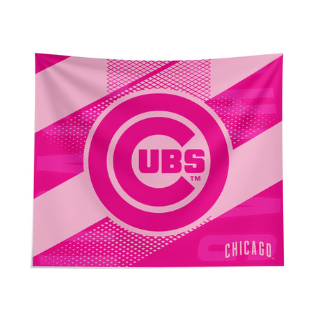 Pixsona Chicago Cubs Pink Motion Tapestry