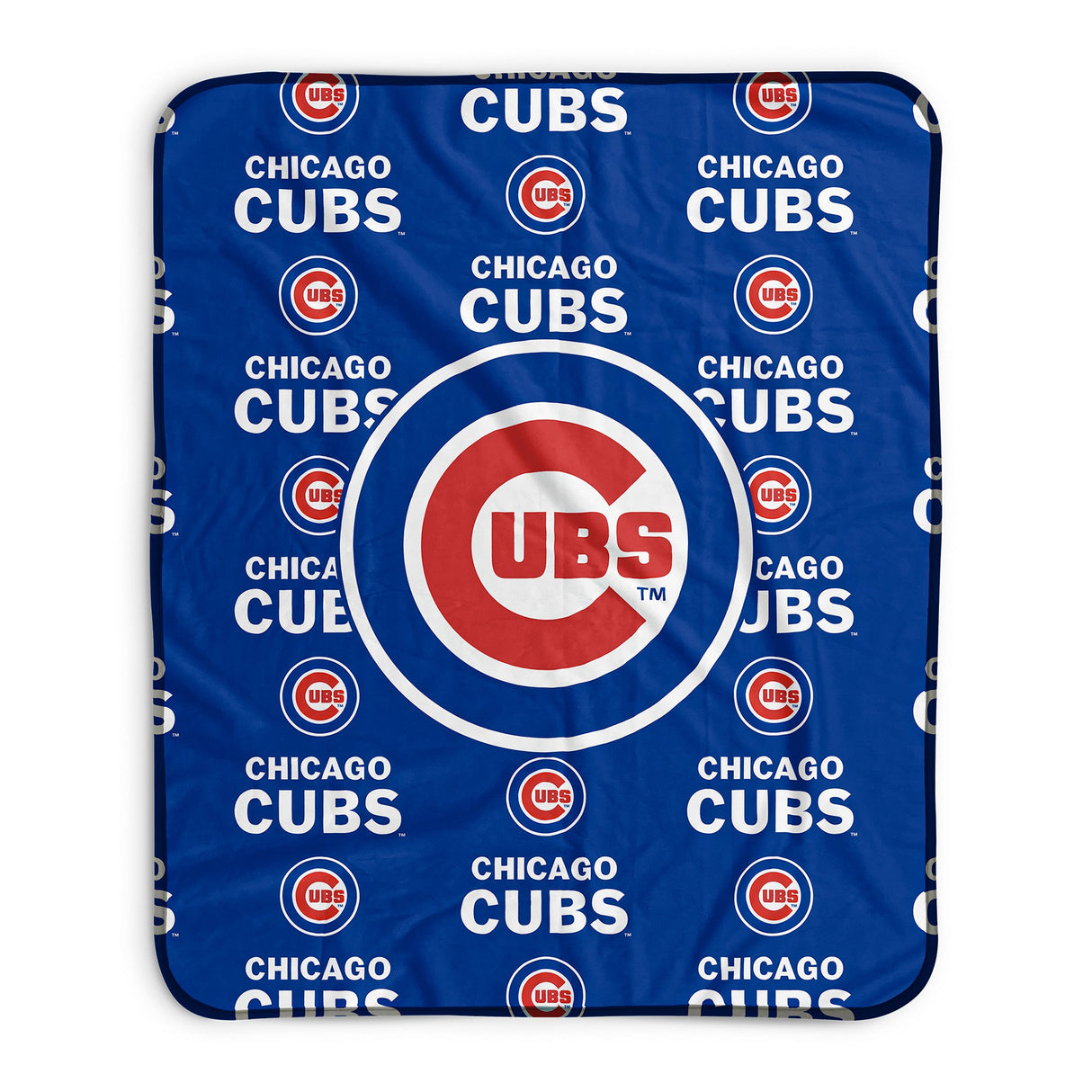 Pixsona Chicago Cubs Repeat Pixel Fleece Blanket
